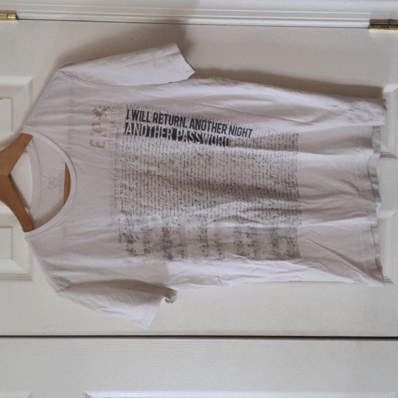 Express men's tshirt I will return another night another password size m - Picture 1 of 2